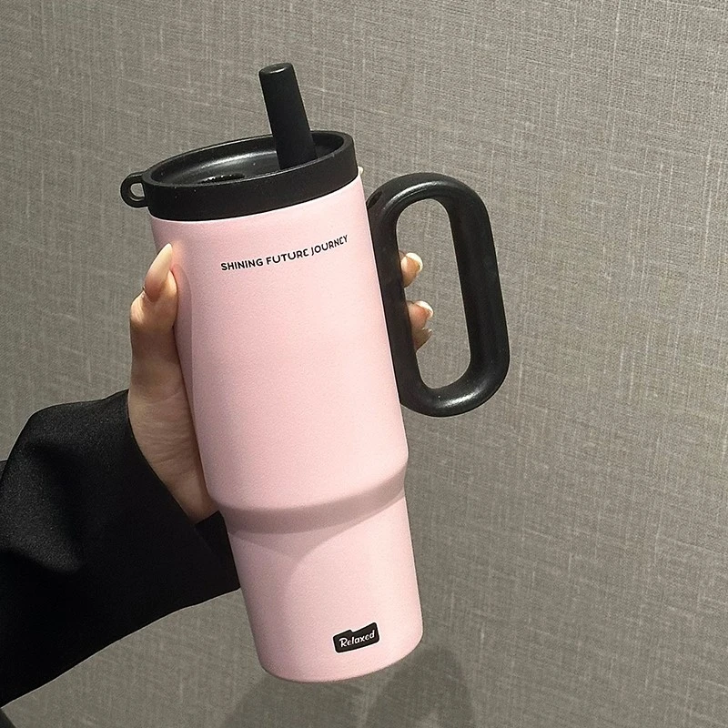 700ML Vacuuming Double Wall Stainless Steel Water Cup With Straw 4 700ML Vacuuming Double Wall Stainless Steel Water Cup With Straw 4